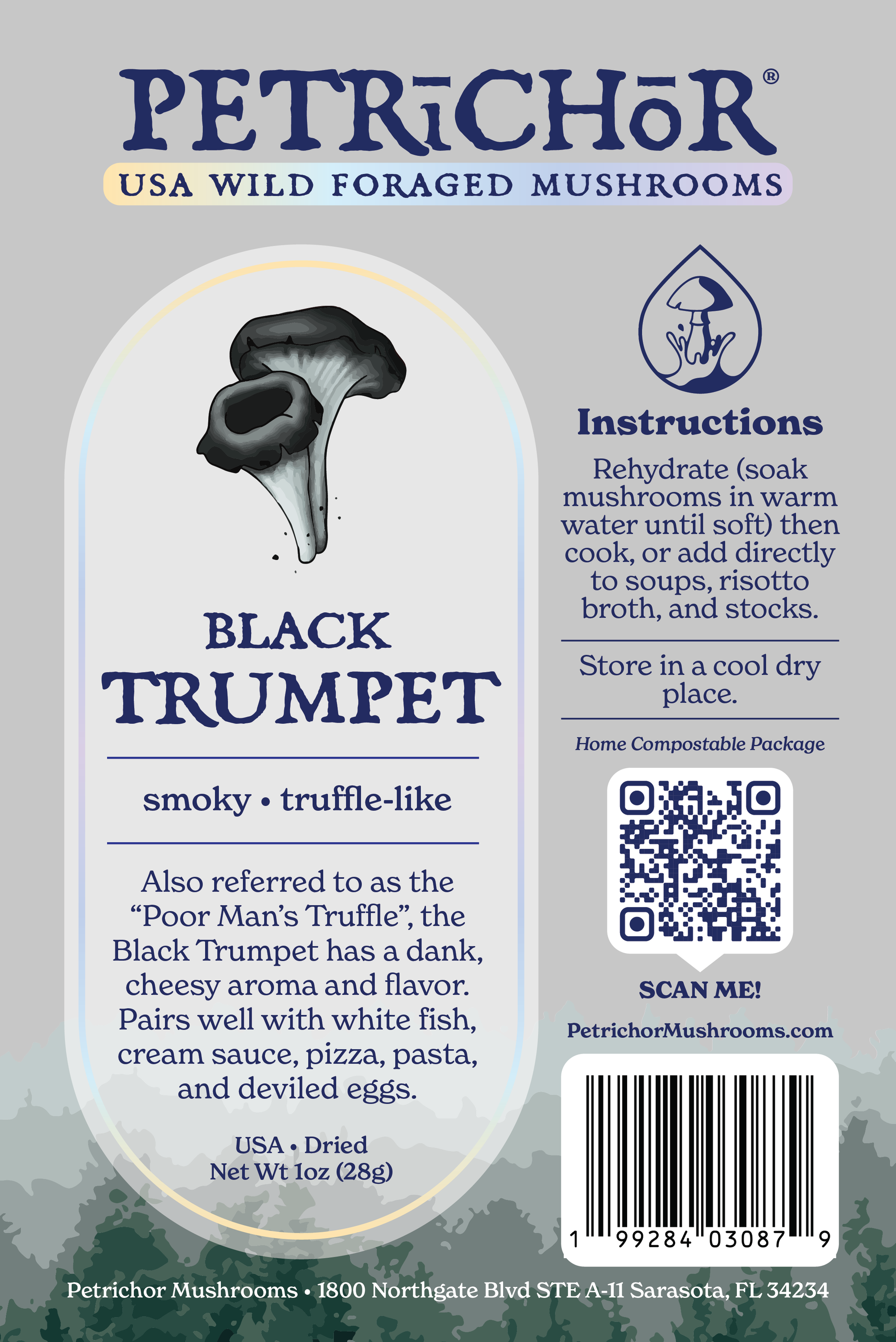 Wild Foraged Black Trumpet