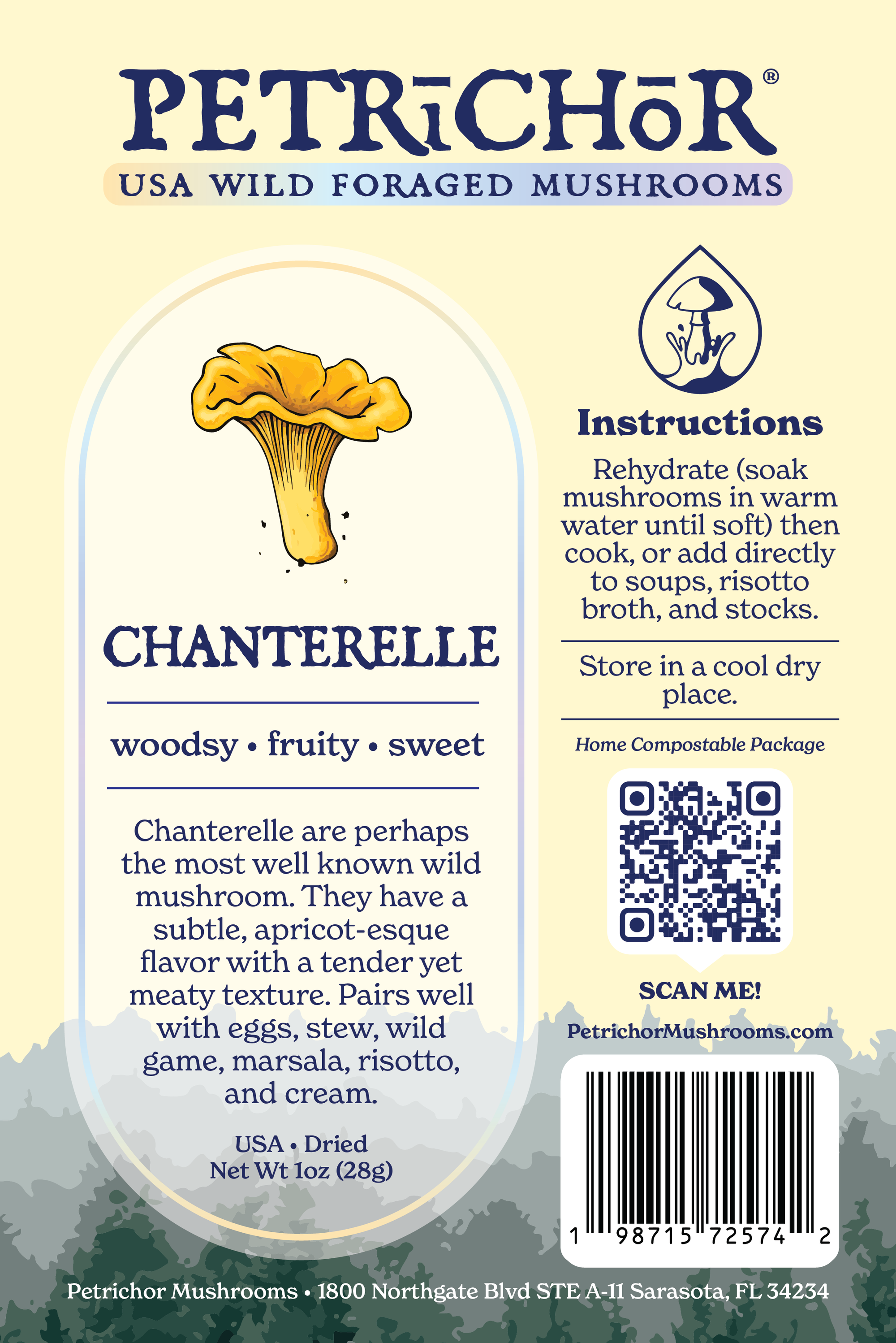 Wild Foraged Chanterelle Mushrooms