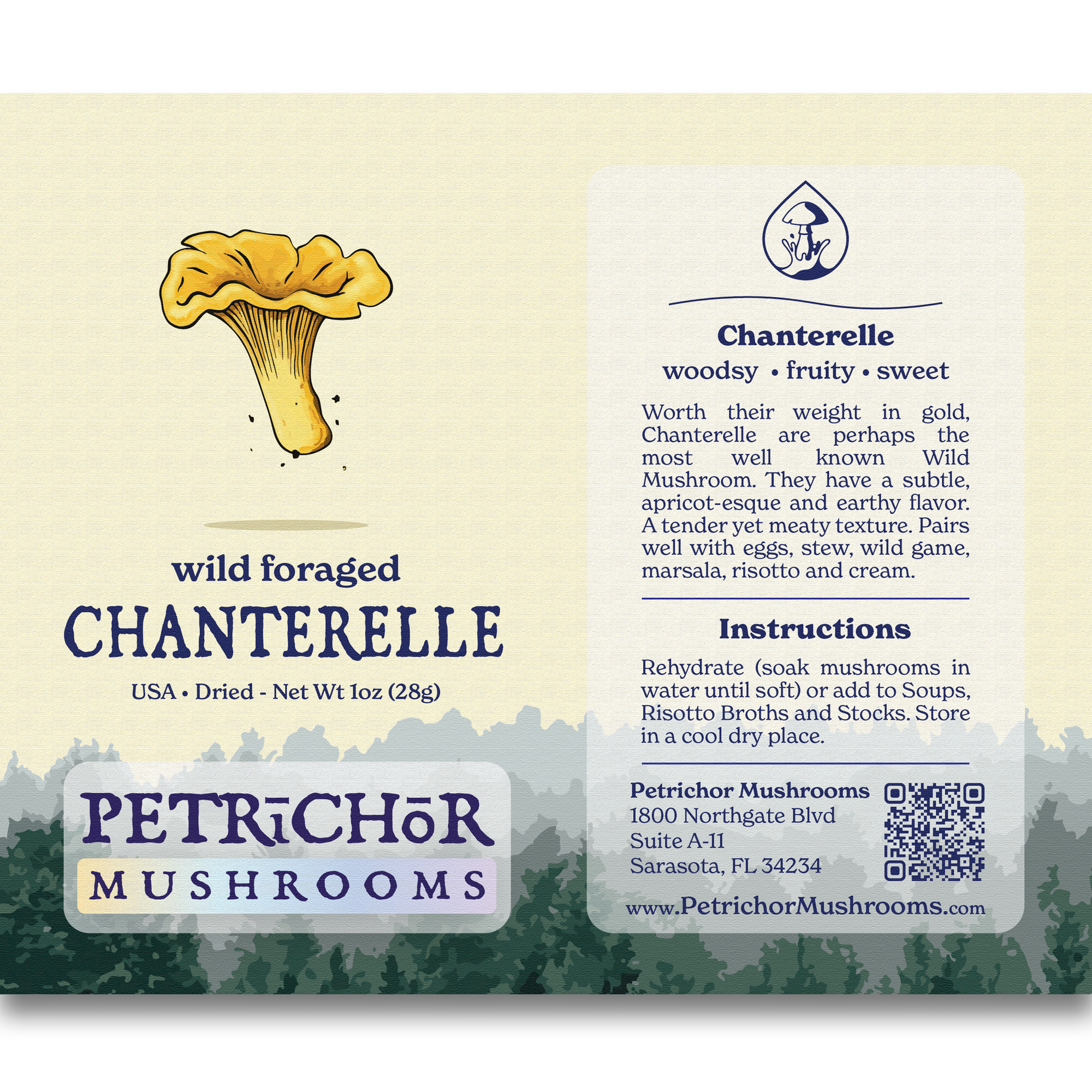 Wild Foraged Chanterelle Mushrooms