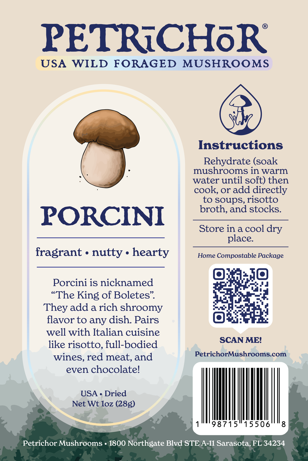 Wild Foraged Porcini Mushrooms