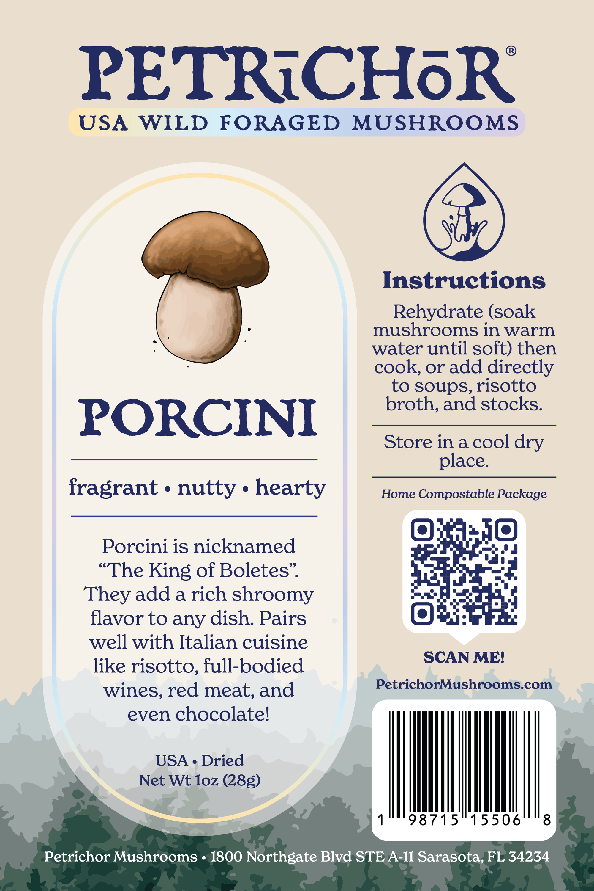 Wild Foraged Porcini Mushrooms