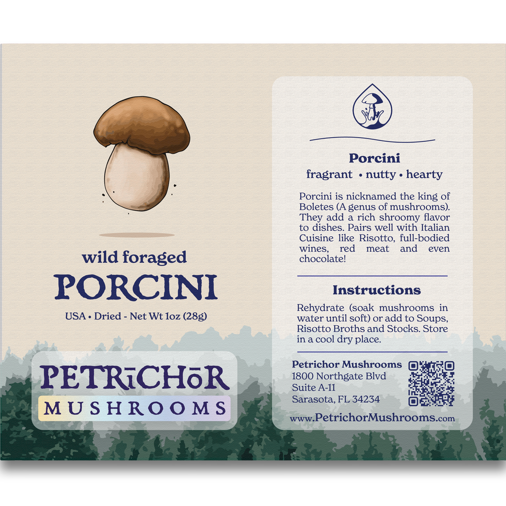 Wild Foraged Porcini Mushrooms