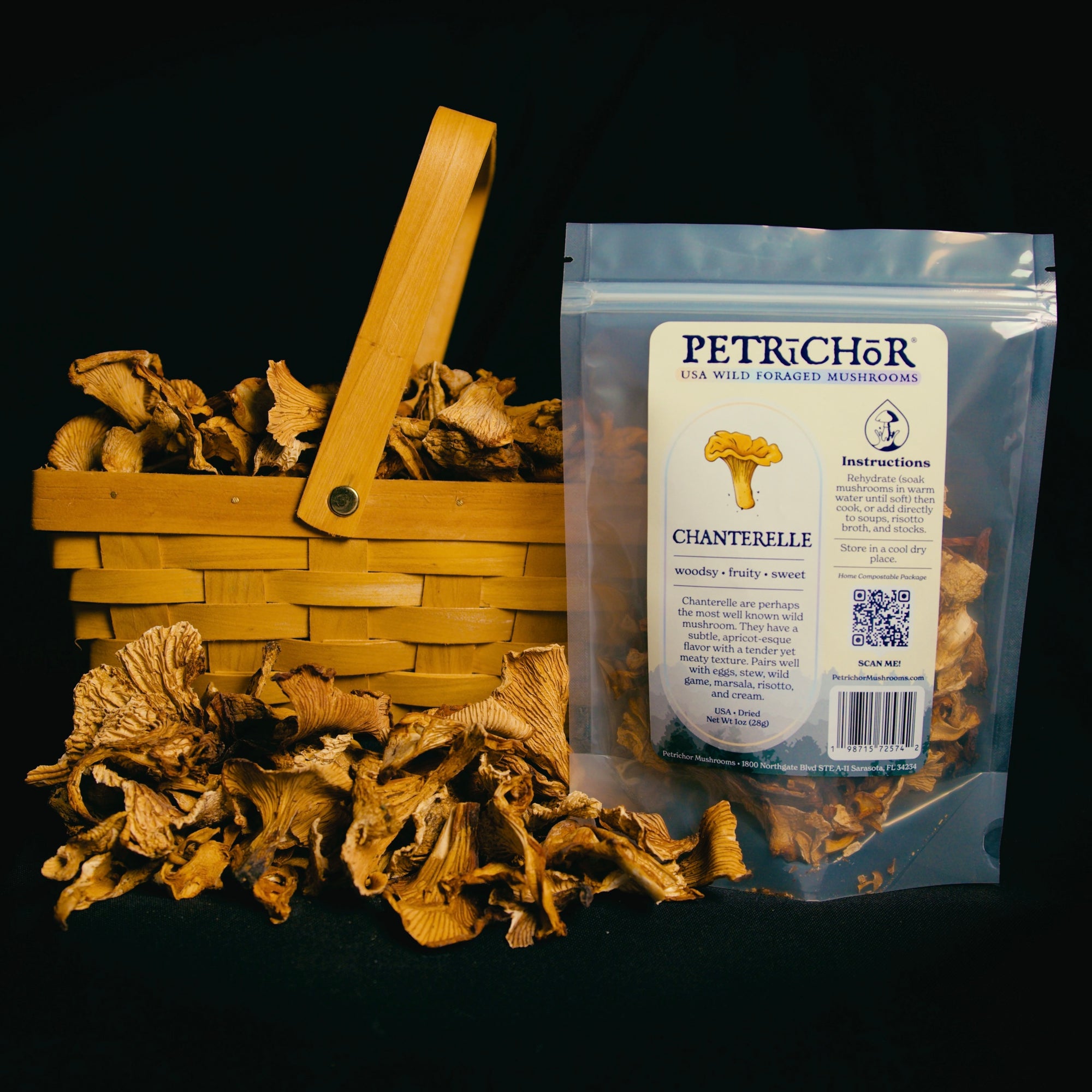 Wild Foraged Chanterelle Mushrooms